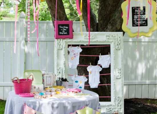 jardin privado para celebrar baby shower o reveal