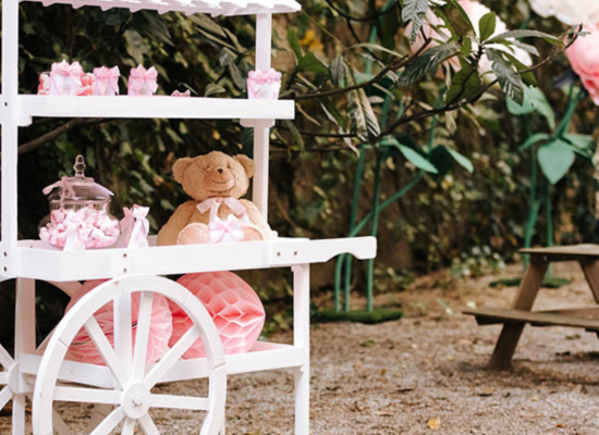 jardin privado para celebrar baby shower o reveal