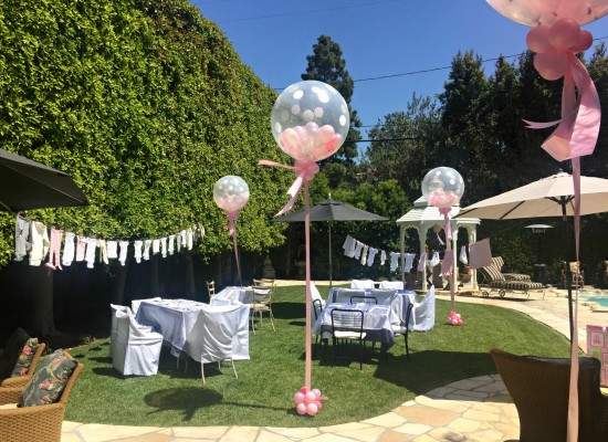 jardin privado para celebrar baby shower o reveal